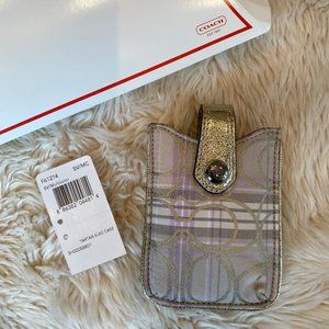 NWT Tartan Coach Wallet